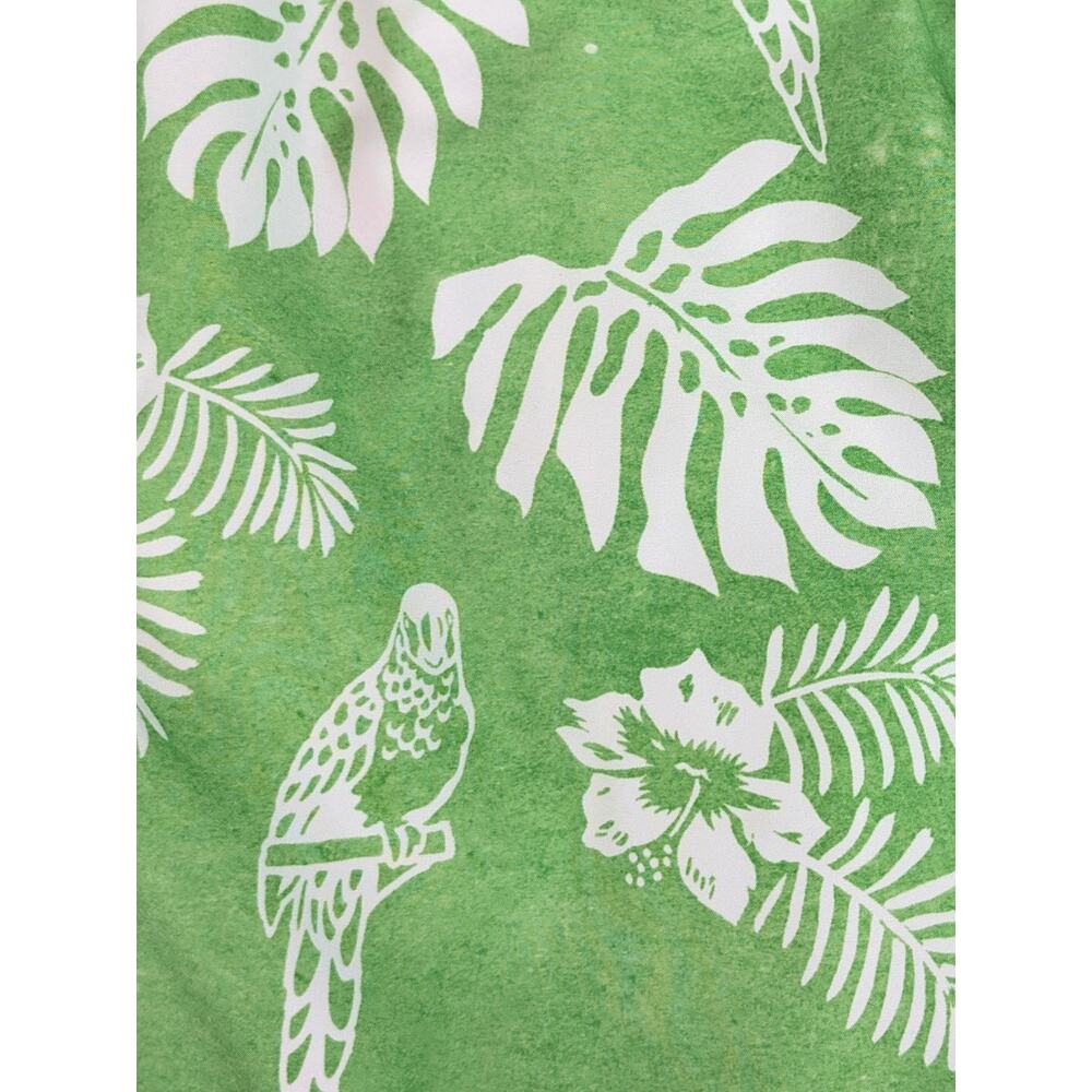 Tommy Bahama Tropical Swim Trunks Mens XL Island Parrot Print Resort Green White - Picture 2 of 12